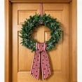 thumbnail image 1 of Deeceymbur Patriotic Wreath Sash Ribbon Independence Day Decorative Bow Front Door Ornament USA Flag Theme, 1 of 4
