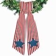 thumbnail image 1 of Deeceymbur Patriotic Wreath Sash Ribbon Independence Day Decorative Bow Front Door Ornament USA Flag Theme, 1 of 3