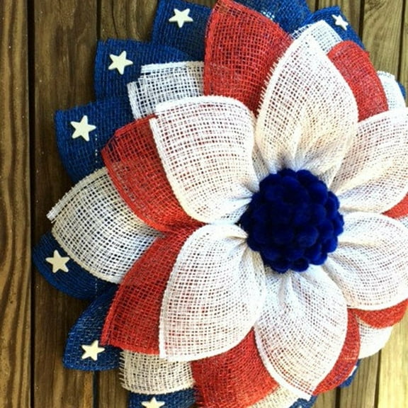 Deeceymbur Patriotic wreath for Front Door, Fourth of Julys Wreath And Veterans Day Decor 4th July Decorations