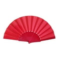 thumbnail image 1 of Deeceymbur Pattern Folding Dance Wedding Party Lace Silk Folding Hand Color Fan, 1 of 6