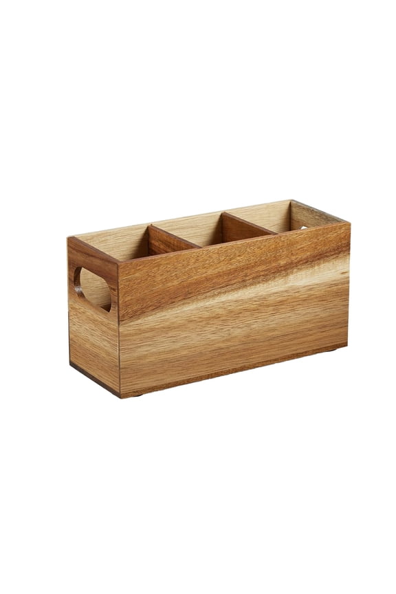 Paulownia Wood Cutlery Box Silverware Storage Countertop Box Party Cutlery Rack Knife Fork And Spoon Storage Box Handmade Dining Organizer Kitchen Accessory Utensil Holder
