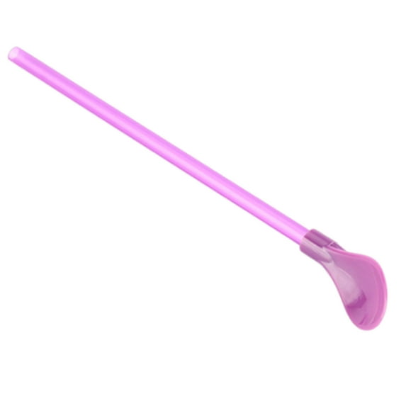 Deeceymbur Plastic Straw Spoons Reusable Straw Spoons Colorful Purpose Plastic Spoon integrated Straw Spoon Kitchen Mixing tool