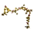 thumbnail image 1 of Deeceymbur Plug In Christmas Garland Decorative Light String 118.1in with Pines Cones Red Berries Holiday Party Home Decor, 1 of 5