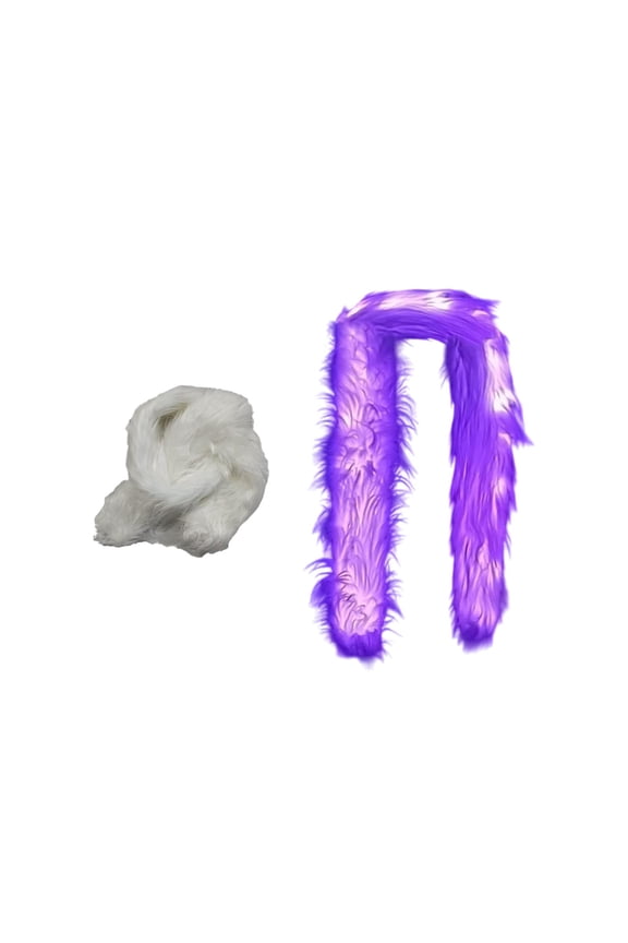 Plush Scarf LED Light Up Ambient Velvet Scarf for Holiday Party Daily Wear Festive Accessory Belt
