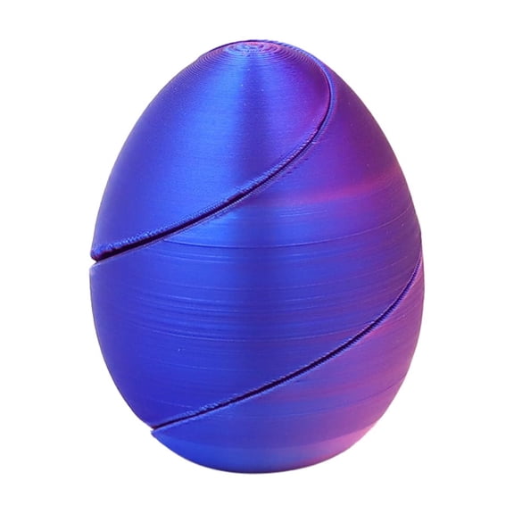 Deeceymbur Printed Easter Eggs with Rotatable Design for Interactive Play Holiday Decoration Gift