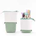 thumbnail image 1 of Deeceymbur Pull-Down Expandable Pencil Bag for Stationery and Makeup Storage for Convenient Organization Green, 1 of 3