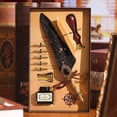 thumbnail image 1 of Deeceymbur Quill Pen Set 15ml Ink 5 Nibs Calligraphy Writing Dip Pen Gothic Outlining Seals Pen Stand, 1 of 7