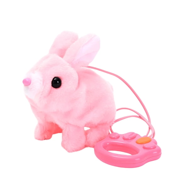 Deeceymbur Realistic Easter Bunny Toy Electric Movement and Sound Effects for Interactive Play and Imitation Fun