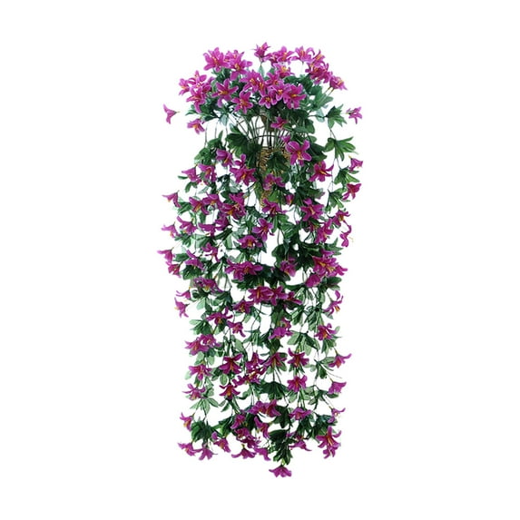 Deeceymbur Realistic Lily Flower Garland Multicolor Wedding Arch Wall Hanging Decor