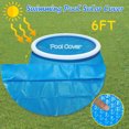 thumbnail image 1 of Deeceymbur Round Pool Cover Protector 6ft Foot Above Ground Blue Protection Swimming Pool, 1 of 6