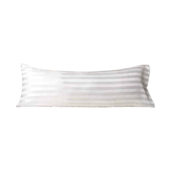 Deeceymbur Satin Pillowcase Wrinkle Resistant Envelope Closure Soft Faux Silk Bedding Cover 20x54 Inches Solid Color Jacquard Luxury Feel