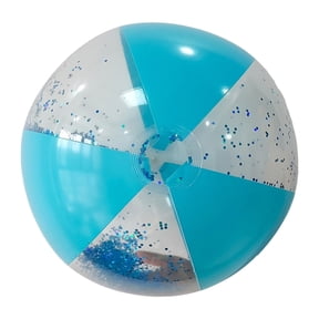 Deeceymbur Semi Transparent PVC Inflatable Beach Ball Multi Color for Pool Outdoor Floating Games