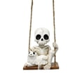 thumbnail image 1 of Deeceymbur Skeleton Hugging Pot Resin Hanging Ornament Outdoor Patio Decor Gothic Garden Accent Indoor Macabre Display 2.67x1.77x3.14in, 1 of 10