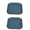 thumbnail image 1 of Deeceymbur Small Tray Plastic Square Dish 2 Piece Set for Pet Food Snacks Serving Shallow Design Easy Clean, 1 of 6
