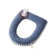 thumbnail image 1 of Deeceymbur Soft Toilet Seat Cover Thick Toilet Seat Cushion Universal Washable Toilet Pad Flannel Bathroom Seat Cover 17x15 Inch, 1 of 6