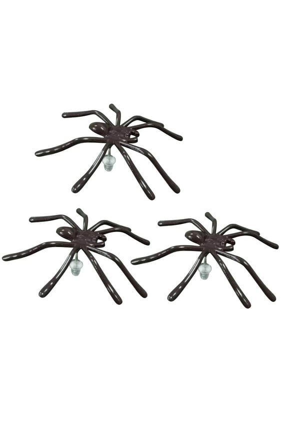 Spider Long Drop Earrings for Women Halloween Gothic Party Lightweight Plastic Stainless Steel Screw Back Statement Fashion Accessory Costume Events