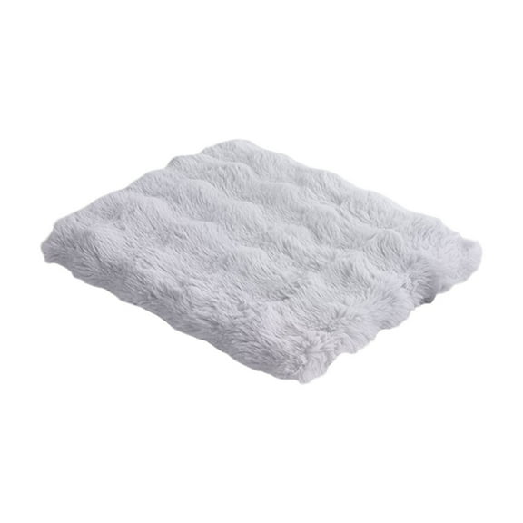 Deeceymbur Square Cushion Plush Soft Fluffy Seat Pad Winter Warm Chair Cushion for Office Home Sofa Back Support Machine Washable