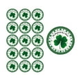 thumbnail image 1 of Deeceymbur St Patricks Day Shamrock Theme Party Tableware Set Disposable Paper Plates Cups Napkins Green Holiday Dining Decor, 1 of 6
