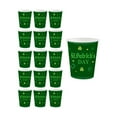 thumbnail image 1 of Deeceymbur St Patricks Day Shamrock Theme Party Tableware Set Disposable Paper Plates Cups Napkins Green Holiday Dining Decor, 1 of 6