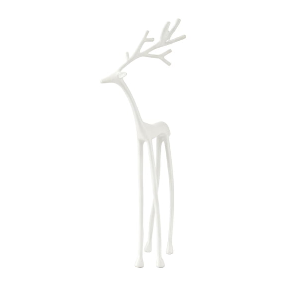 Deeceymbur Stag Statue European Deer Sculpture for Garden Entryway Outdoor Decor Reindeer Figurine Home Accent
