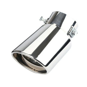 Deeceymbur Stainless Steel Car Exhaust Tip Curved Muffler Tailpipe Modification Tail Throat Tail Pipe for Vehicle The Majority of Car Models