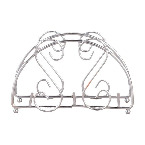Deeceymbur Stainless Steel Napkin Holder Vertical Design for Table Counter Space Saving Modern Style for Home Kitchen Restaurant