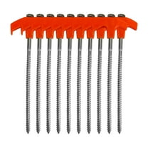 Deeceymbur Tent Stakes 10PCS Heavy Duty Screw in Tent Stakes Sturdy Carbon Steel Ice Shanty Anchors with Cloth Bag for Outdoor Camping Patio Garden Canopies
