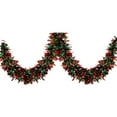 thumbnail image 1 of Deeceymbur Thickened Christmas Rattan Garland 78.7in Multicolor Wool Strip for Stair Railing Decor, 1 of 7