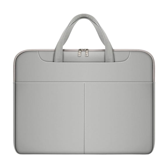 Deeceymbur Thin Laptop Bag Business Meeting Briefcase Student Fashion Multi-Layer Tablet Storage Bag with Sleek Design for Computers Documents and Office Essentials Durable Polyester Construction