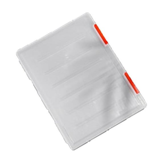 Deeceymbur Transparent Storage Box Clear Plastic Document Paper Filling Case File Box Organizer Waterproof Dustproof Stackable Home Office Supplies Large Size
