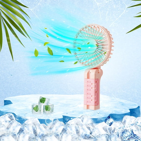 Deeceymbur Umbrella Clip Fan USB Charging Foldable Design 5 Speed Settings Long Battery Life Handheld Mini Outdoor Travel Home