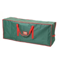 Deeceymbur Upright Christmas Tree Bag with Wide Double Zipper Easy Identify Green Heavy Duty Storage Cover for Multiple Size Artificial Trees Holiday
