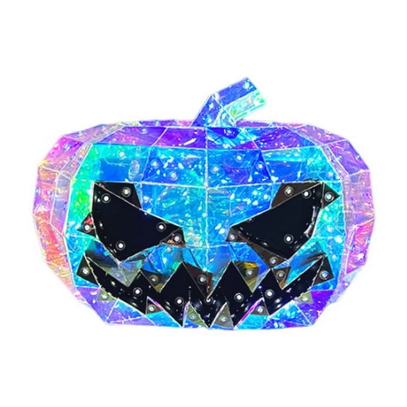 Deeceymbur Usb Charging Halloween Pumpkin Lamp Luminous Night Light for Spooky Scene Layout and Halloween Home Decor Multicolour