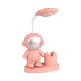 thumbnail image 1 of Deeceymbur Usb Rechargeable Desk Lamp with Pencil Sharpener Astronaut Style Adjustable Light Portable Table Lamp Eye Friendly Home Office Use Study Lamp Bedside Light 360 Degree Rotation Dimmable, 1 of 7