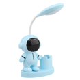 thumbnail image 1 of Deeceymbur Usb Rechargeable Desk Lamp with Pencil Sharpener Astronaut Style Adjustable Light Portable Table Lamp Eye Friendly Home Office Use Study Lamp Bedside Light 360 Degree Rotation Dimmable, 1 of 8