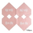 thumbnail image 1 of Deeceymbur Valentines Day Paper Napkins Red Pink White Purple Disposable Party Tableware 5 Pack 100 Sheets, 1 of 5