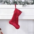 thumbnail image 1 of Deeceymbur Velvet Christmas Sock Multicolor Hanging Decoration Holiday Tree Ornament Gift Bag for Fireplace Xmas Party Festive Stocking Candy Holder, 1 of 6