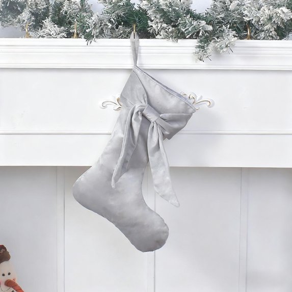 Deeceymbur Velvet Christmas Sock Multicolor Hanging Decoration Holiday Tree Ornament Gift Bag for Fireplace Xmas Party Festive Stocking Candy Holder