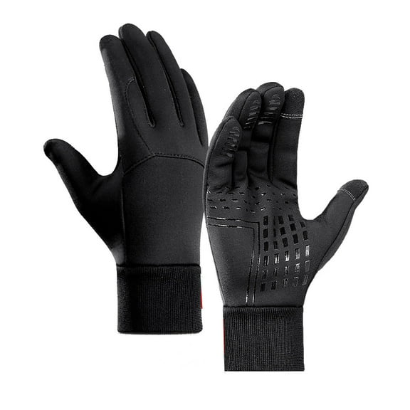 Deeceymbur Warm Winter Gloves Motorcycle Scooter Sports Touchscreen Gloves Water Resistant Anti Skid for Riding