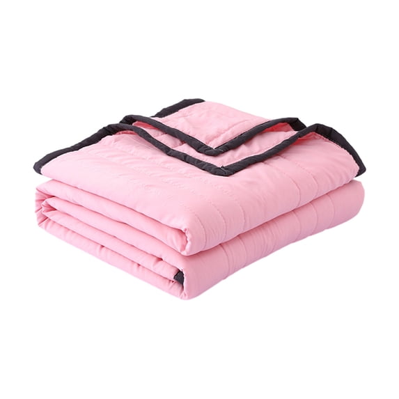 Deeceymbur Washed Summer Quilt Solid Color Air Conditioning Blanket Cotton Material Breathable for Summer Nights Comfortable Sleep