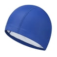 thumbnail image 1 of Deeceymbur Waterproof Unisex Swim Cap Elastic Hair Ear Protection Non Tightening for Adult Pool Beach Sports, 1 of 6