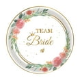 thumbnail image 1 of Deeceymbur Wedding Theme Party Supplies Floral Design Plates Cups Straws Tableware, 1 of 5