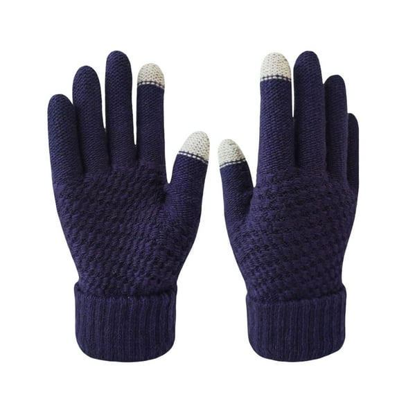 Deeceymbur Winter Gloves for Men Womens Touchscreen Gloves for Outdoor Knitted Gloves for Women Cold Weather