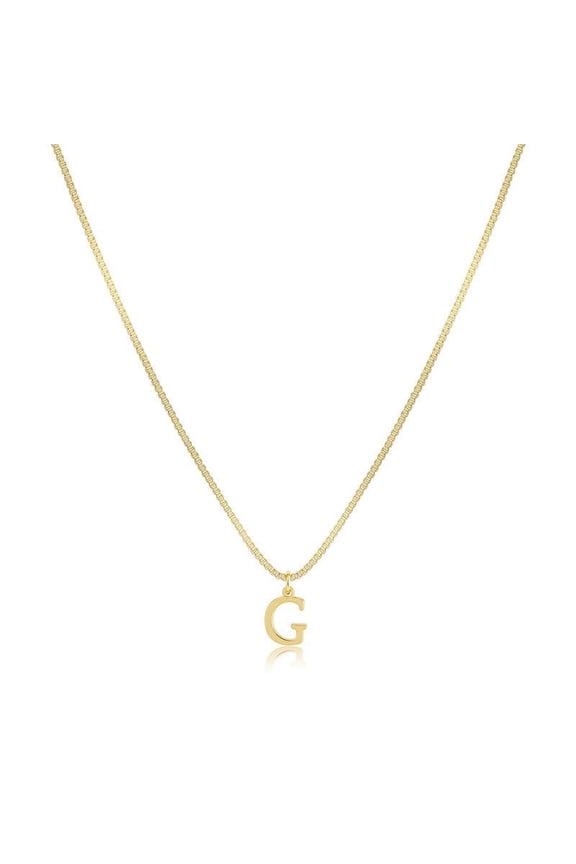 Women Gold Initial Necklace Letter Dainty Pendant Personalized Alphabet Name Chain