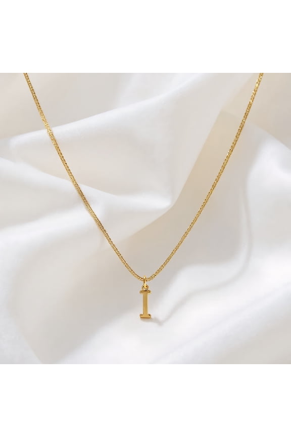 Women Gold Initial Necklace Letter Dainty Pendant Personalized Alphabet Name Chain
