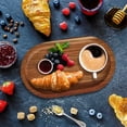 thumbnail image 1 of Deeceymbur Wooden Tray Natural Wood Grain Solid Wood Construction Beautiful Texture for Serving Food Display Decor Snack Plate, 1 of 6