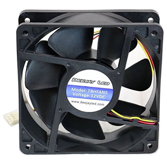 Deejay LED 5" 12V Cooling Fan for Computer or Car Amplifier, Ball Bearing