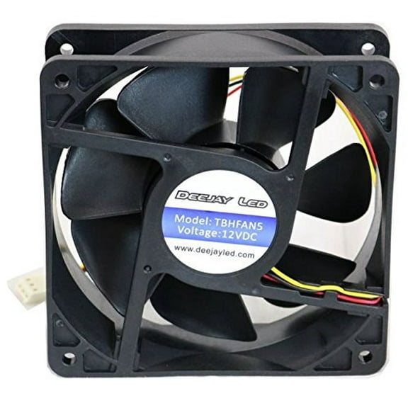 Deejay LED 5" 12V Cooling Fan for Computer or Car Amplifier, Ball Bearing