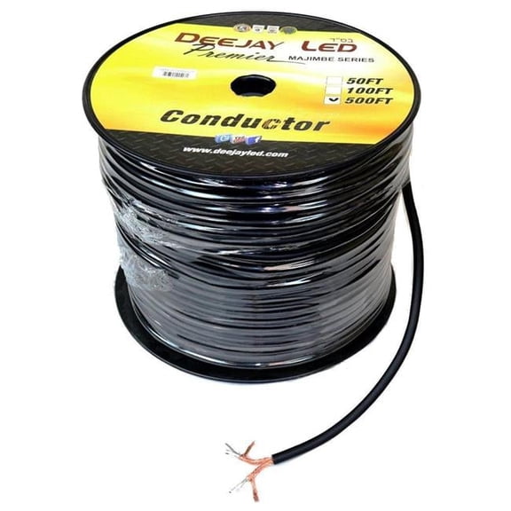 Deejay LED 500 ft. of Raw Copper Braid Sheilded RCA Signal Cable Four Channel