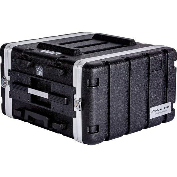 Deejay LED TBH6UABSWHEELS 6u Abs Case With Wheels Lock